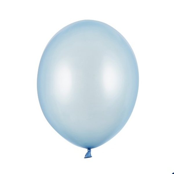 Balónky latexové metalické baby blue 12 cm 100 ks