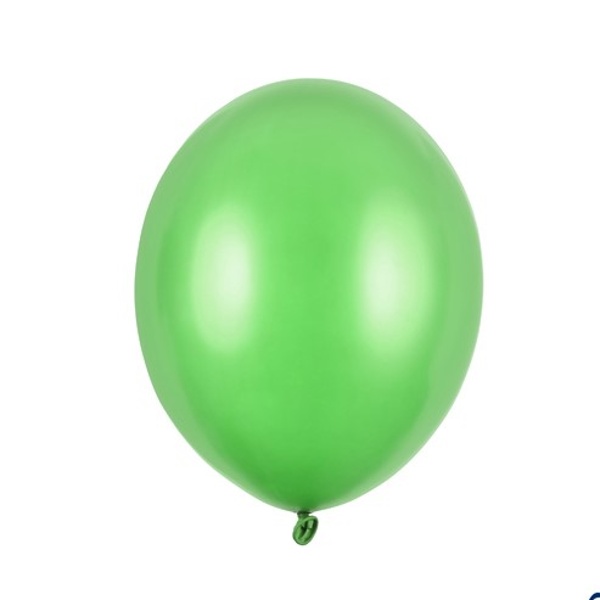 Balónky latexové metalické světle zelené 12 cm 100 ks