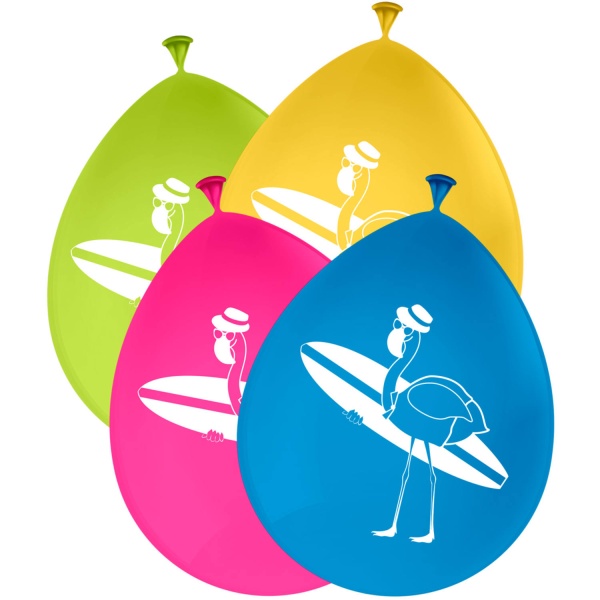 Balónky latexové mix Plameňák Flamingo 30 cm 8 ks