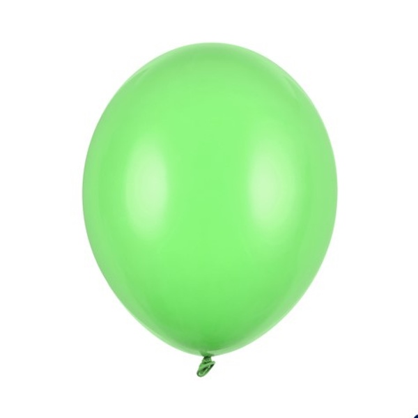 Balónky latexové pastelové světle zelené 12 cm 100 ks