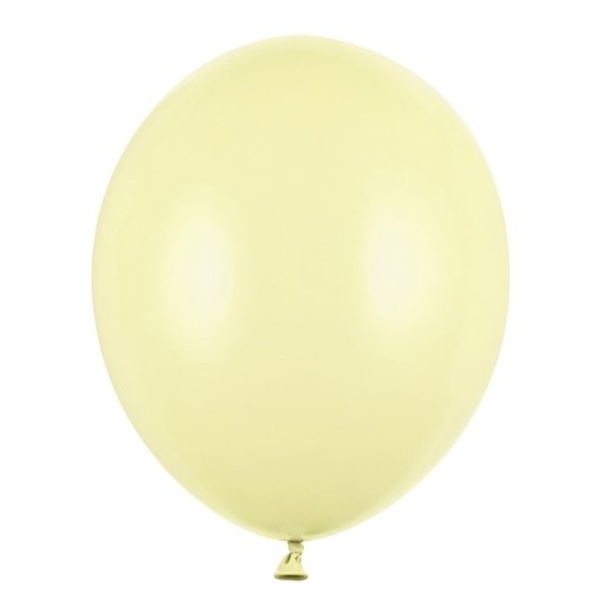 Balónky latexové pastelové světle žluté 23 cm 100 ks