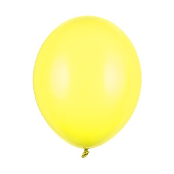 Levně Balónky latexové pastelové žluté 12 cm 100 ks