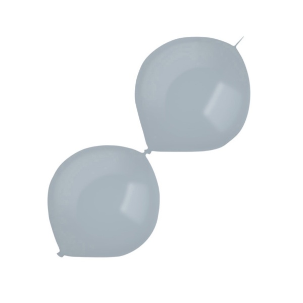 Balónky latexové spojovací šedé 100 ks 15 cm/6"