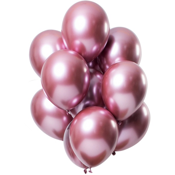 Levně Balónky latexové zářivé růžové 33 cm 12 ks