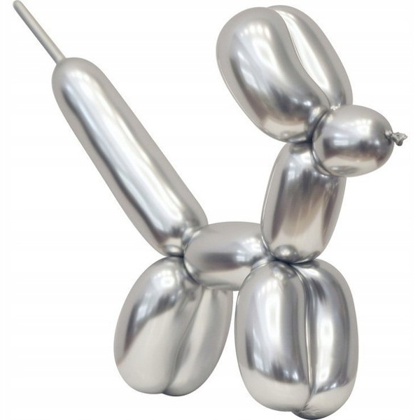 Balónky modelovací platinové stříbrné 5 x 152 cm 50 ks