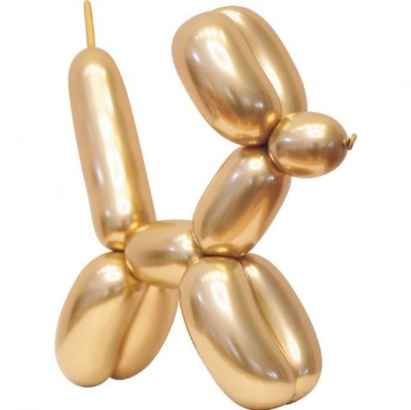 Balónky modelovací platinové zlaté 5 x 152 cm 50 ks