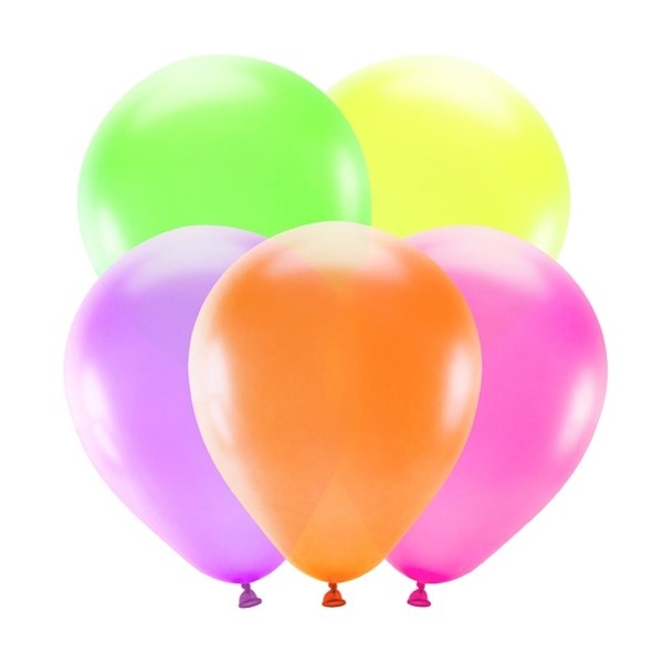 Levně Balónky neonové 25 cm mix barev 5 ks