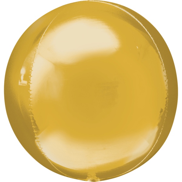 Balónek fóliový ORBZ koule zlatý 38 x 40 cm