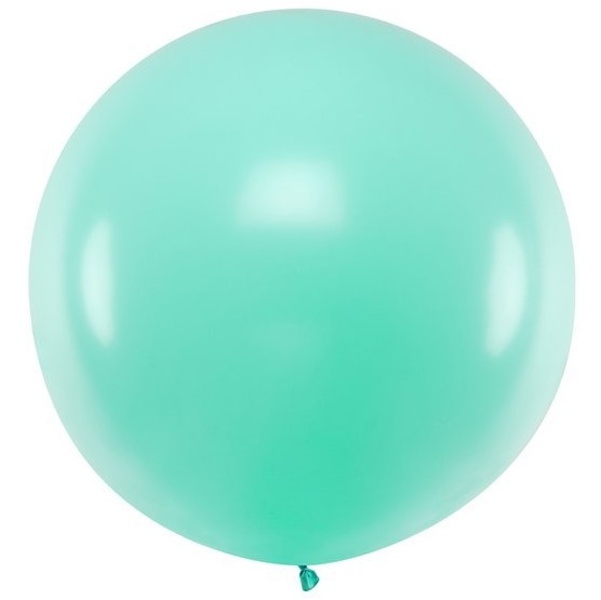 Balón latexový jumbo 1 m pastelový světle mintový