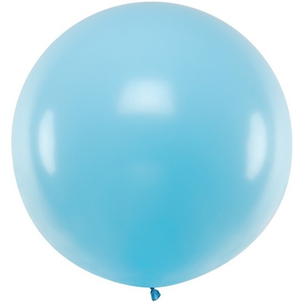 Balón jumbo velký kulatý 1 m světle modrý