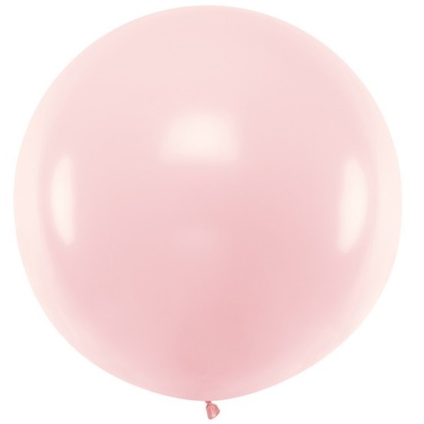 Levně Balón 1 m pastelový světle růžový