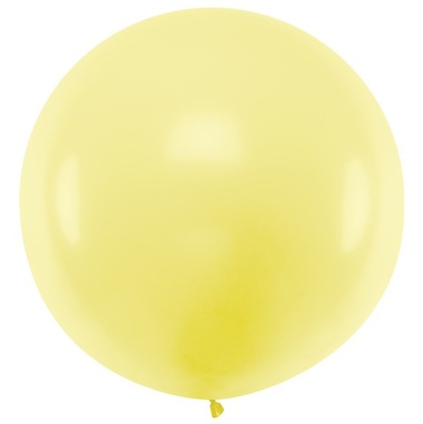 Levně Balón velký kulatý 60 cm světle žlutý