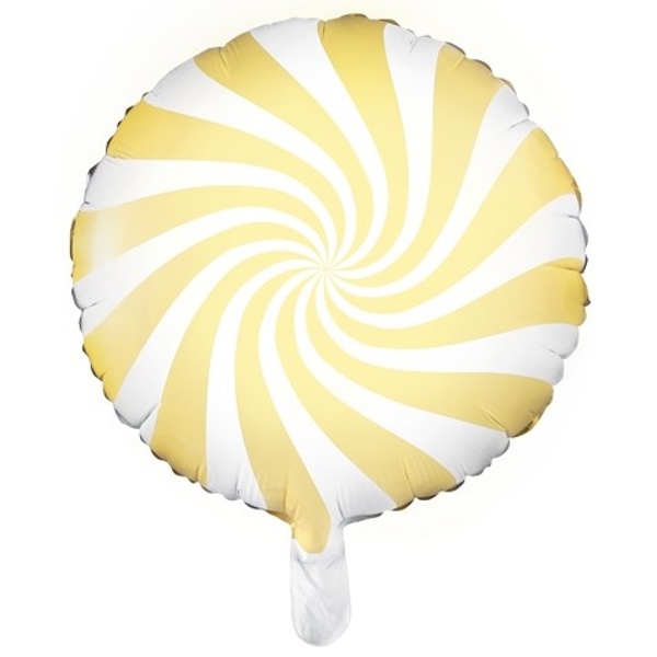Levně Balón Bonbon světle žlutý fóliový 45 cm