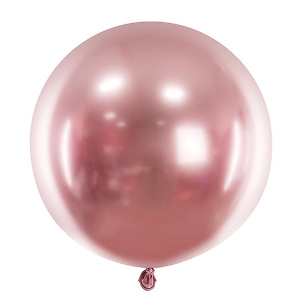 Balón latexový chromový Rose Gold 60 cm 1 ks