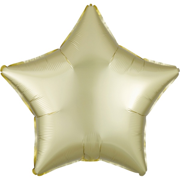 Balónek fóliový Hvězda saténová šampaň 43 cm