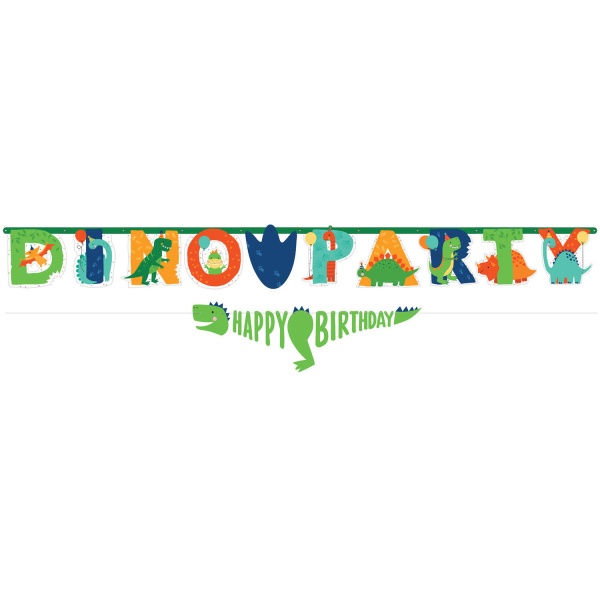Dino Mite party - GIRLANDA na party 230 cm