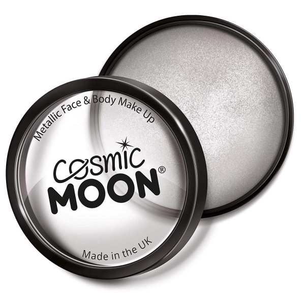Levně Barva na obličej a tělo Cosmic Moon metalická stříbrná