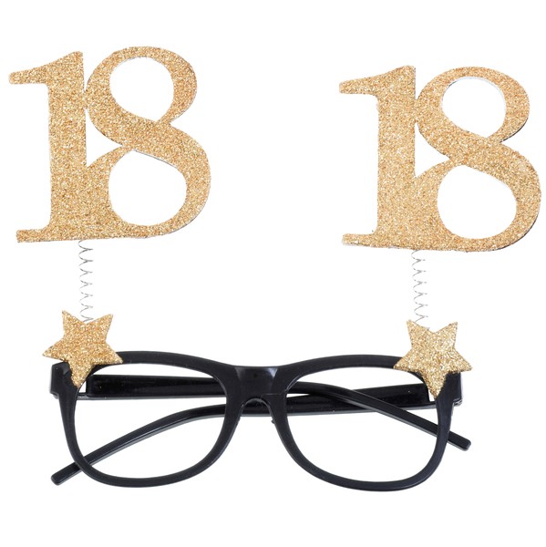 Levně Brýle na oslavu narozenin glitrové "18 let"