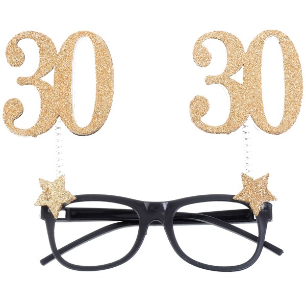 Levně Brýle na oslavu narozenin glitrové "30 let"