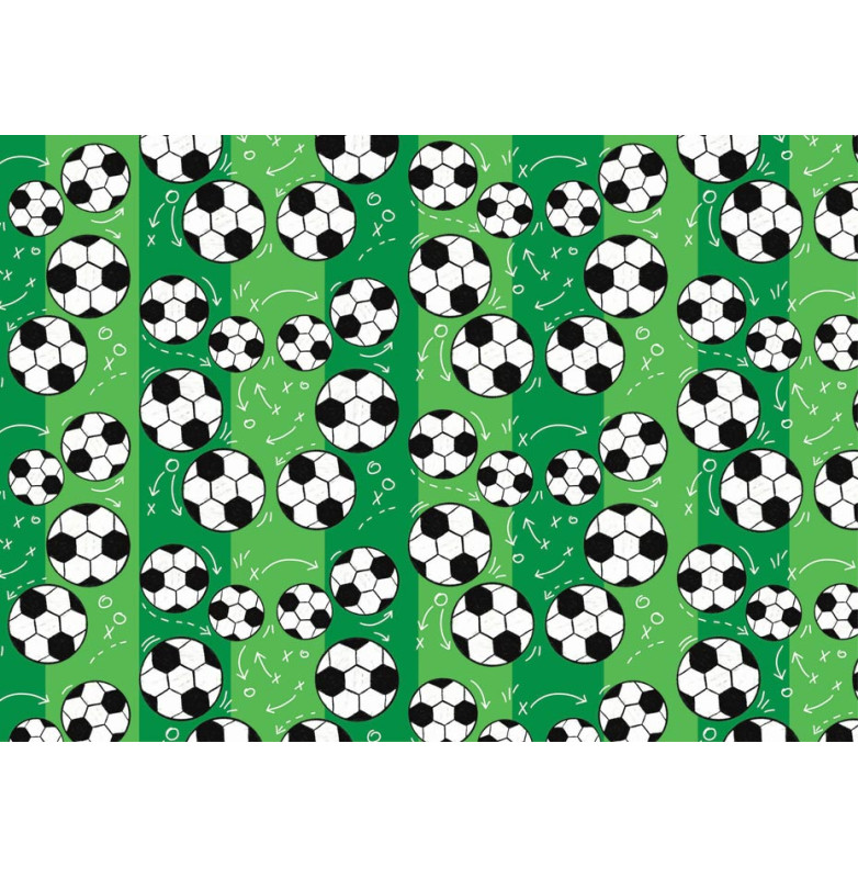 Balicí papír vzor fotbalové míče 100x70 cm