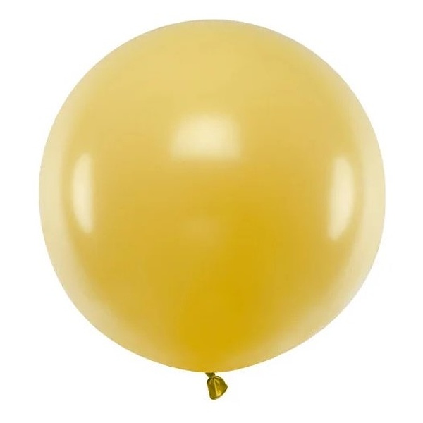 Balón latexový metalický zlatý 60 cm