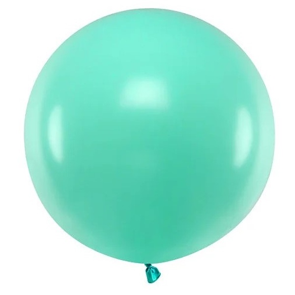 Balón latexový pastelový aquamarín 60 cm