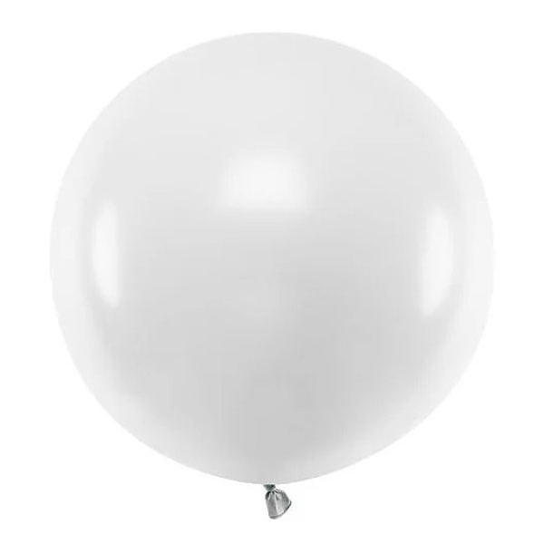 Levně Balón latexový pastelový bílý 60 cm