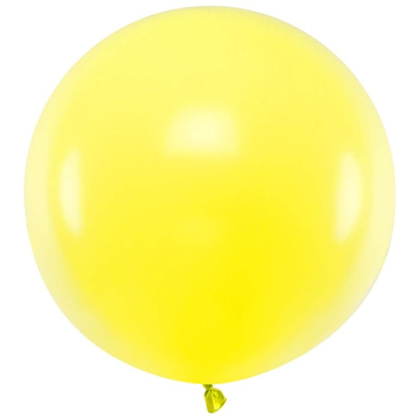 Balón latexový pastelový citronově žlutý 60 cm