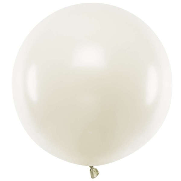 Balón latexový pastelový světle krémový 60 cm