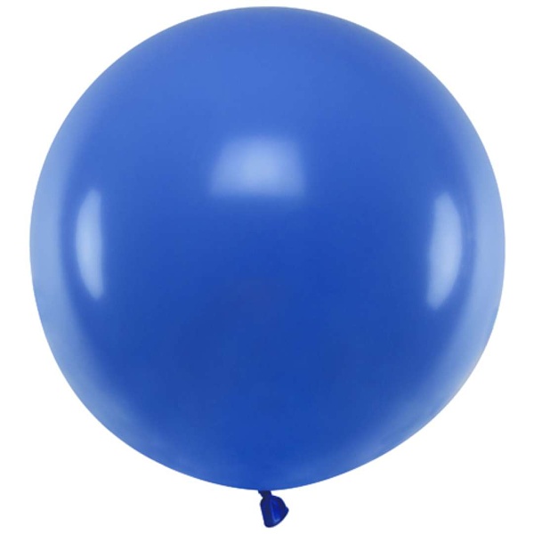Balón latexový pastelový sytě modrý 60 cm
