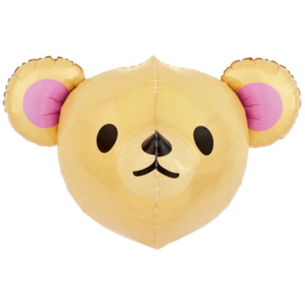 Levně Balónek fóliový 3D medvěd béžový 59 x 58 cm