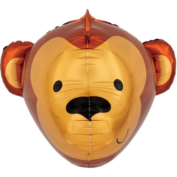Levně Balónek fóliový 3D opice 59 x 58 cm