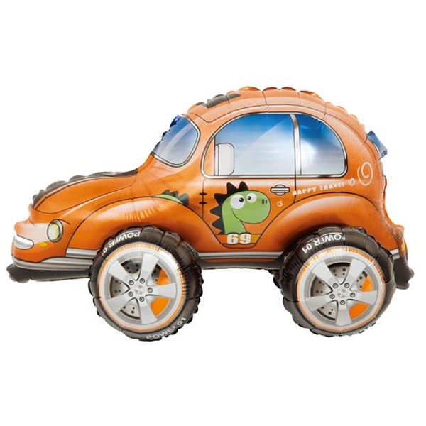 Balónek fóliový 4D auto Beetle oranžové 57 x 38 cm