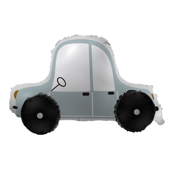 Levně Balónek fóliový Auto stříbrné 3D 72 x 43 x 42 cm