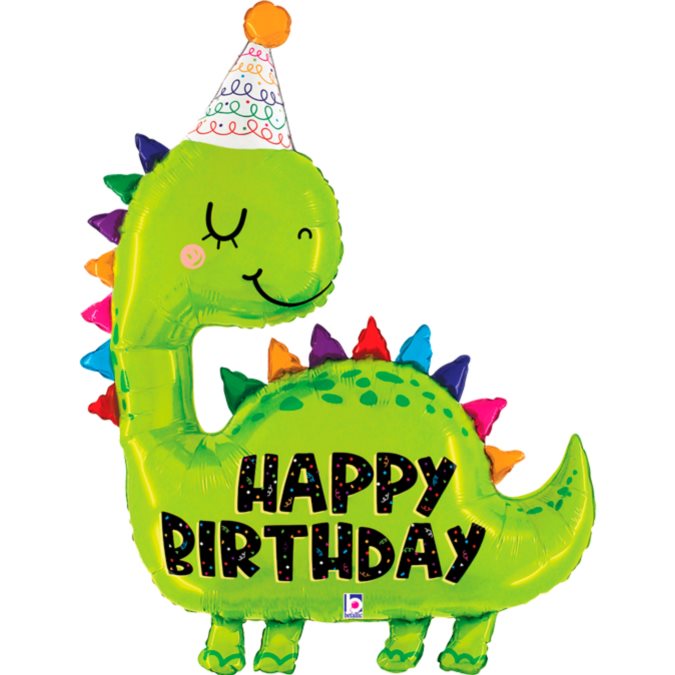 Balónek fóliový Dino Happy Birthday 132 cm