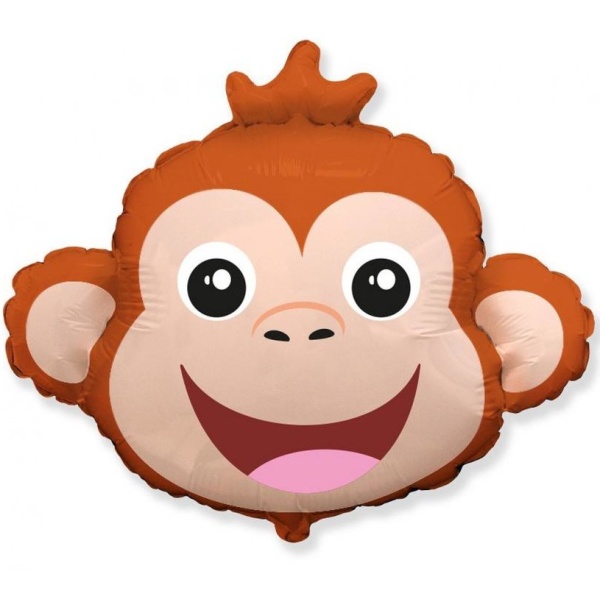 Balónek fóliový Hlava opičky 62 x 80 cm