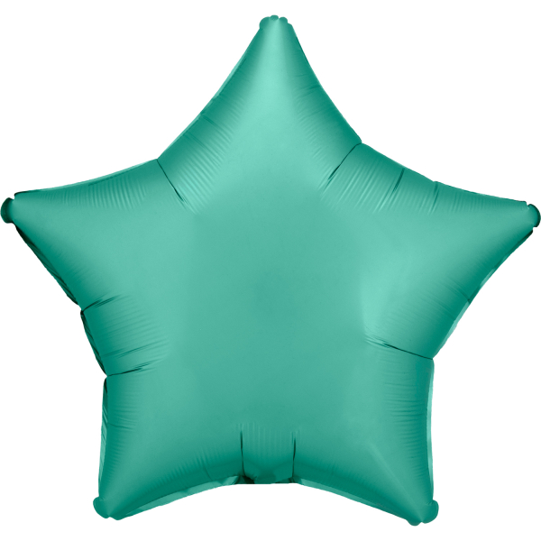 Balónek fóliový Hvězda saténová nefritová 48 cm