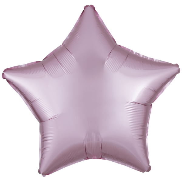 Levně Balónek fóliový Hvězda saténová pastelově růžová 48 cm