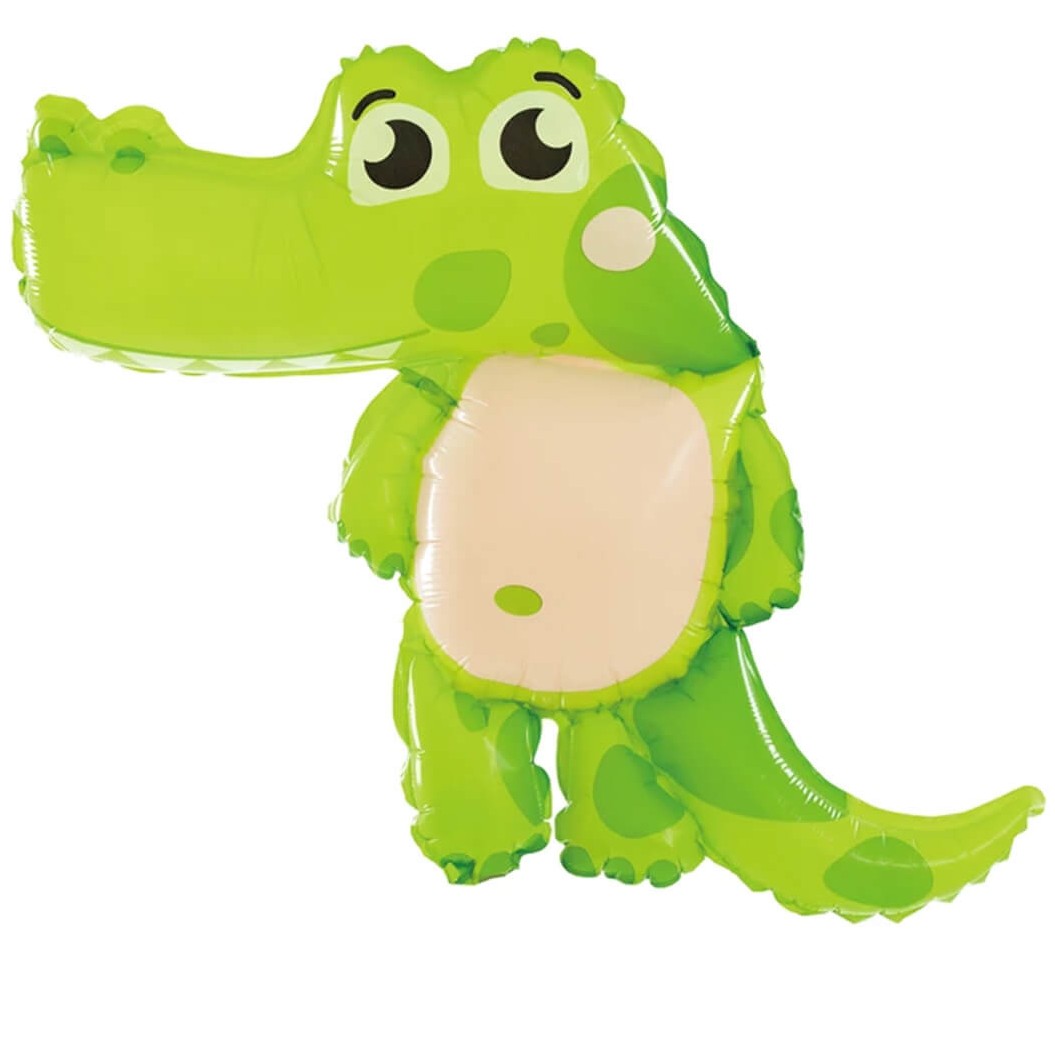 Balónek fóliový Krokodýl 45x63 cm
