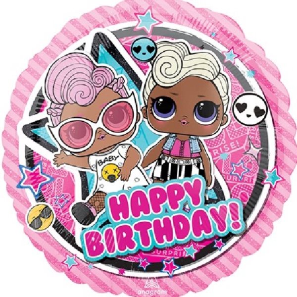Balónek fóliový LOL Surprise Glam Birthday 43 cm