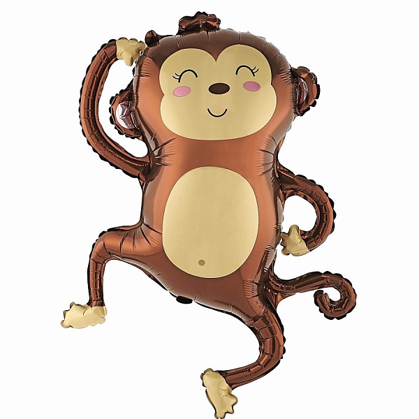 Balónek fóliový Opička 61 x 78 cm