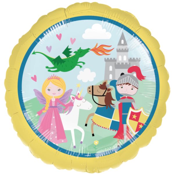 Balónek fóliový Princezna a rytíř 43 cm
