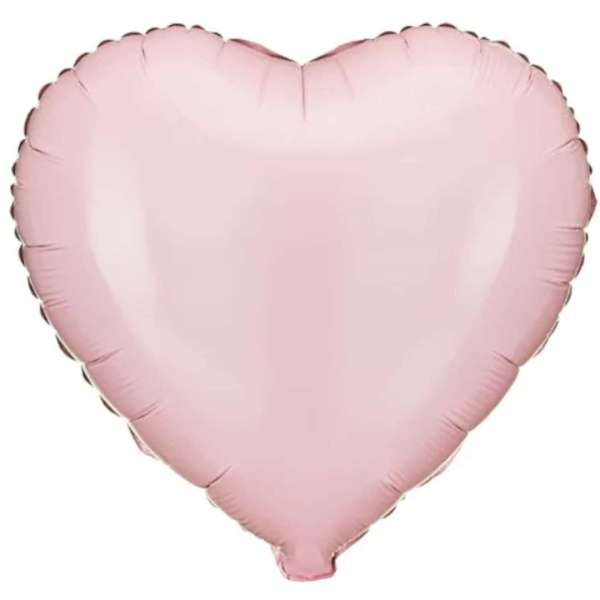 Balónek fóliový Srdce světle růžové 45 cm