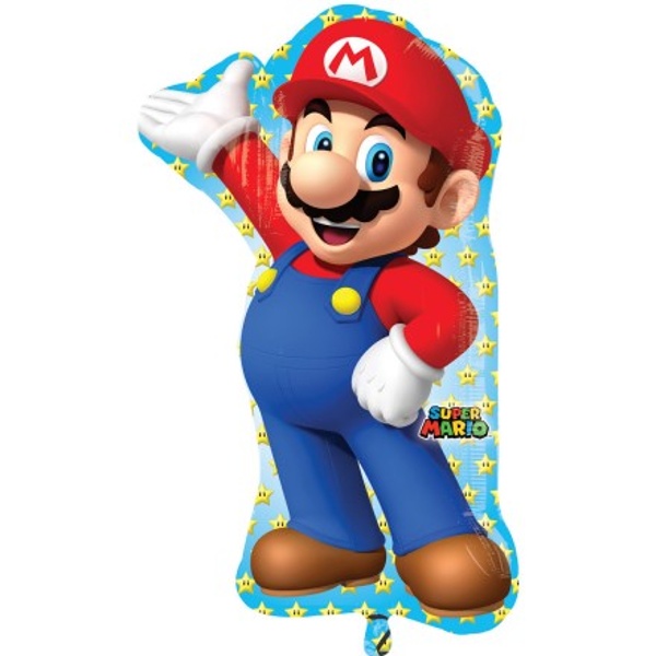 Balónek fóliový Super Mario 55 x 83 cm