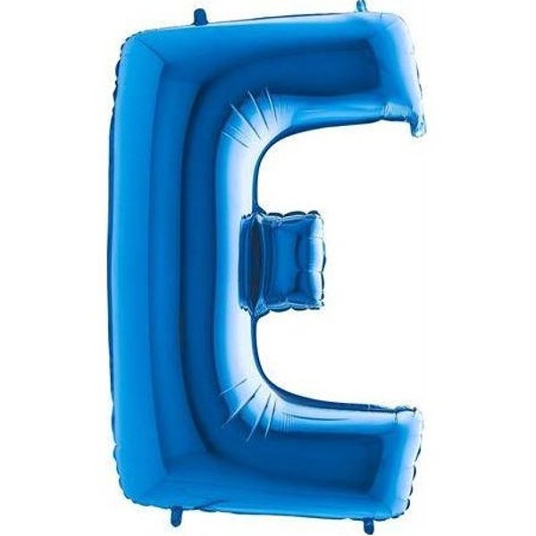 Levně Balónek fóliový písmeno modré E 102 cm