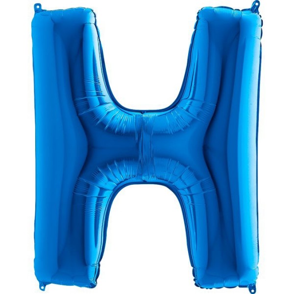 Levně Balónek fóliový písmeno modré H 102 cm