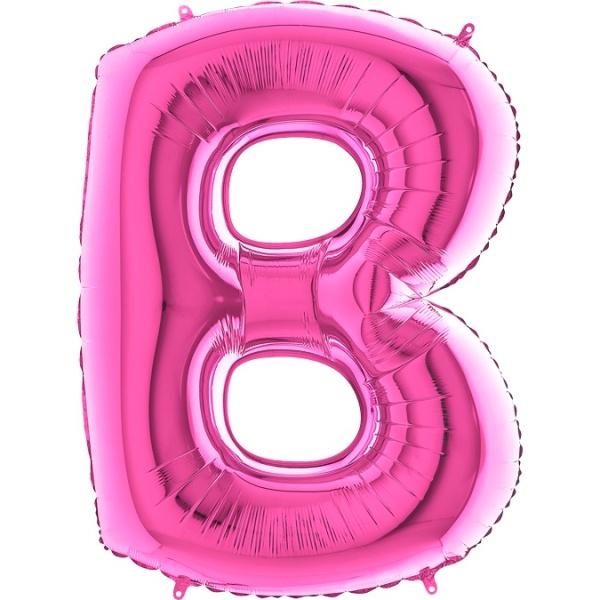 Levně Balónek fóliový písmeno růžové B 102 cm