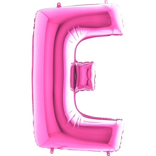 Levně Balónek fóliový písmeno růžové E 102 cm