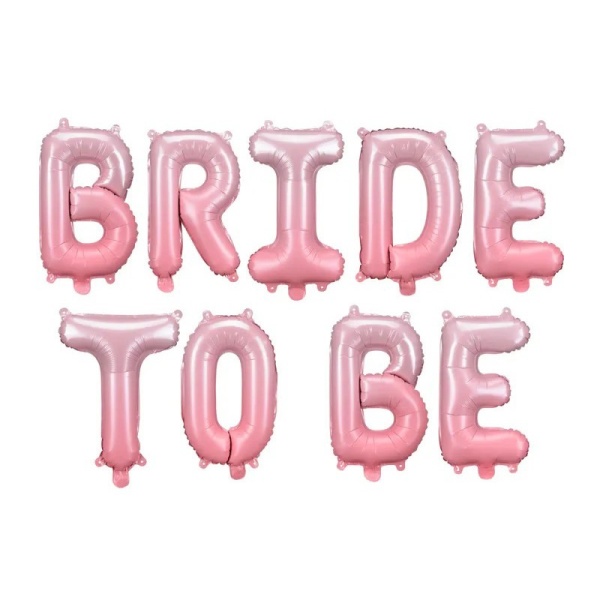 Balónek fóliový růžový "Bride to be" 350 x 45 cm