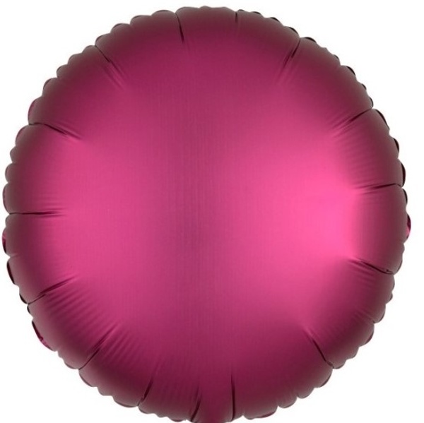 Levně Balónek fóliový saténový kruh Granátové jablko 43 cm